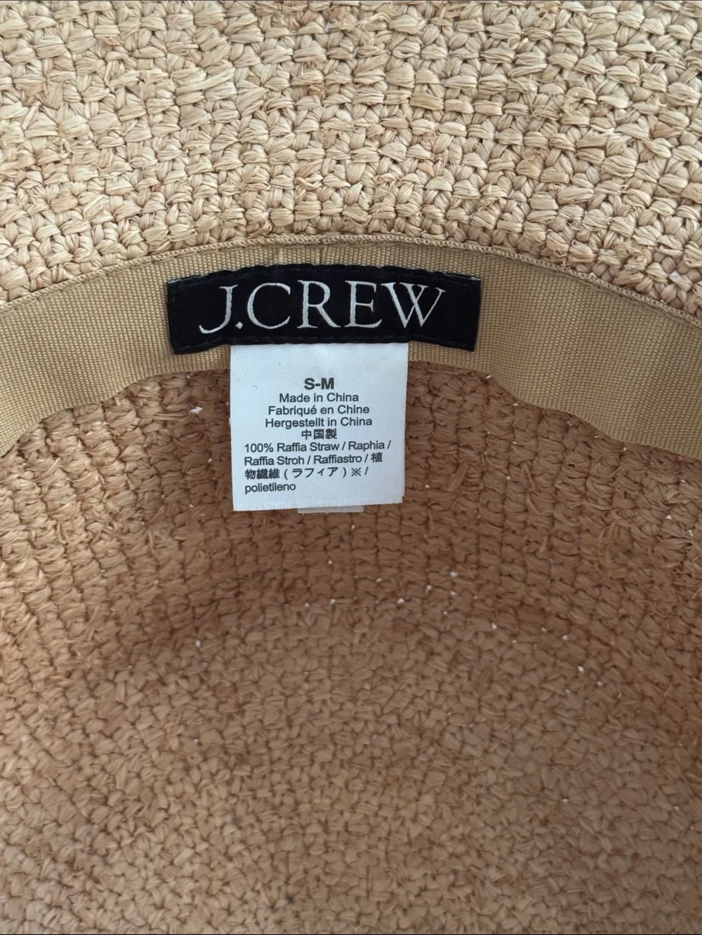 jcrew wide brim raffia bucket hat - Picture 5 of 9